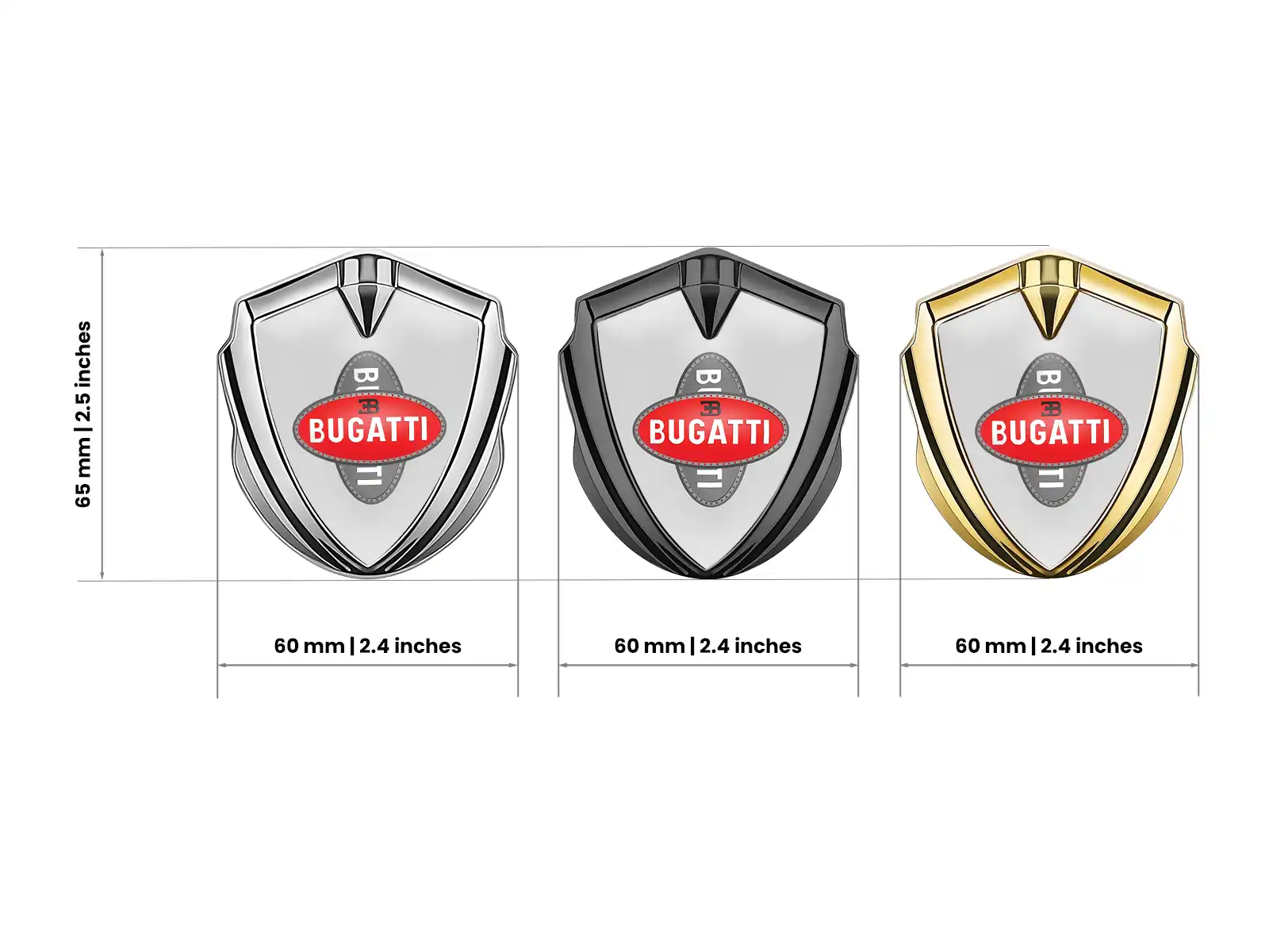 Bugatti Insignias de Coche Edición Limitada Calidad de Lujo